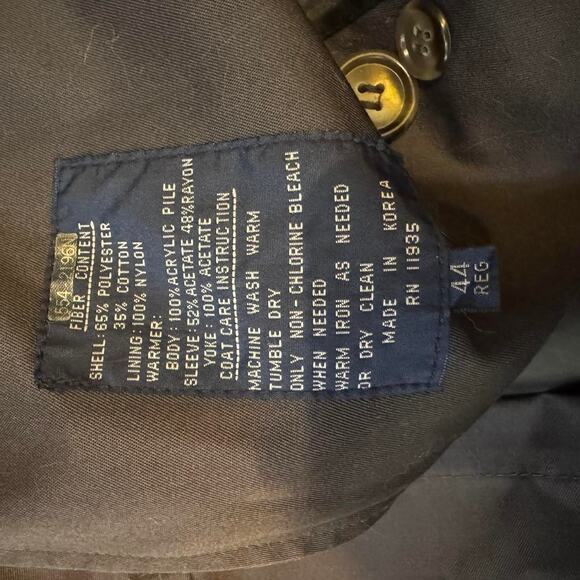 Vintage Korean Made Trench Coat  Mens Size L The Matrix Style Coat - Picture 3 of 8